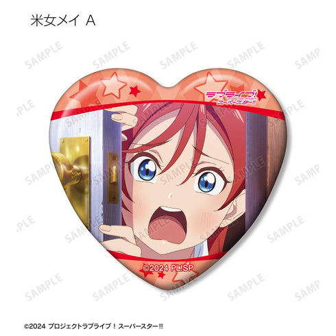 『ラブライブ!スーパースター!!』トレーディング 米女メイオンリー 場面写ハート型缶バッジ(単位/BOX)